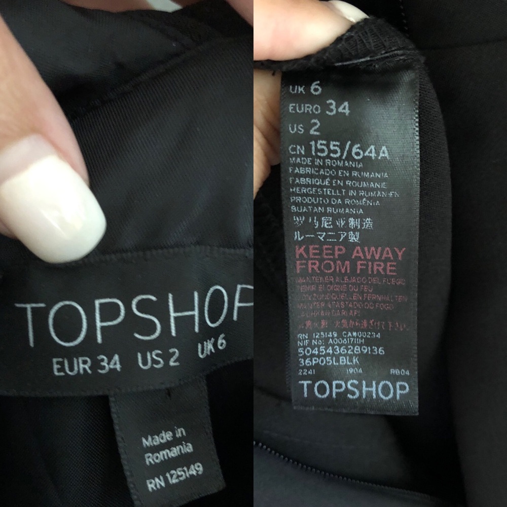 ❌SOLD❌ EUC Topshop One Shoulder Ruffle Detail Romper - Picture 8 of 8